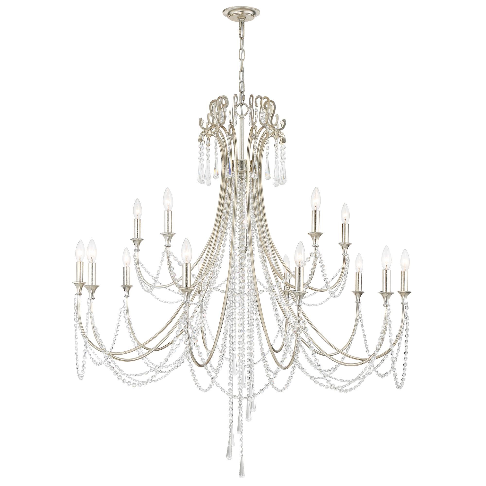 Arcadia 46 Inch 15 Light Chandelier by Crystorama