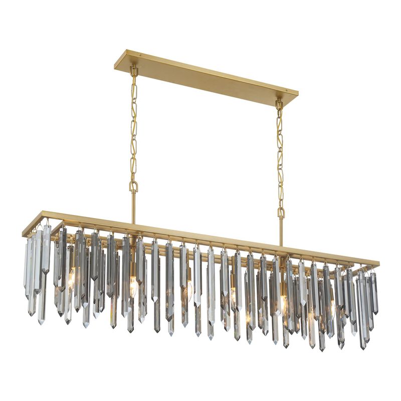 Gemma Medium Linear Chandelier by Crystorama