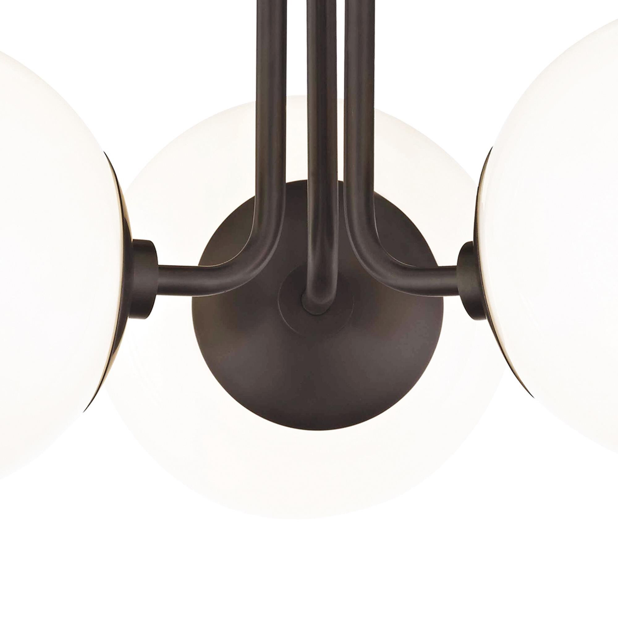 Shown in Old Bronze finish and Opal Glossy glass