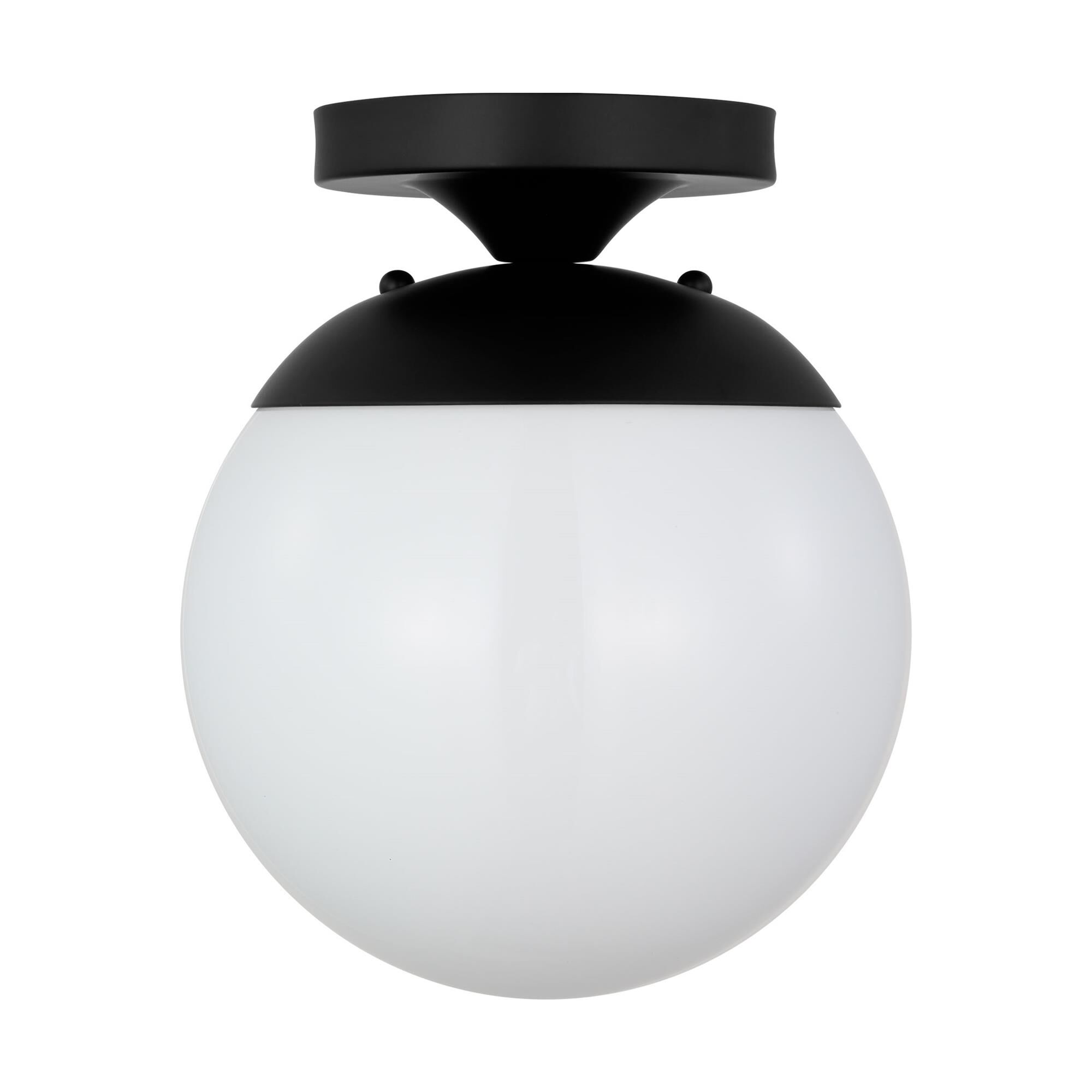 Shown in Midnight Black finish and White glass