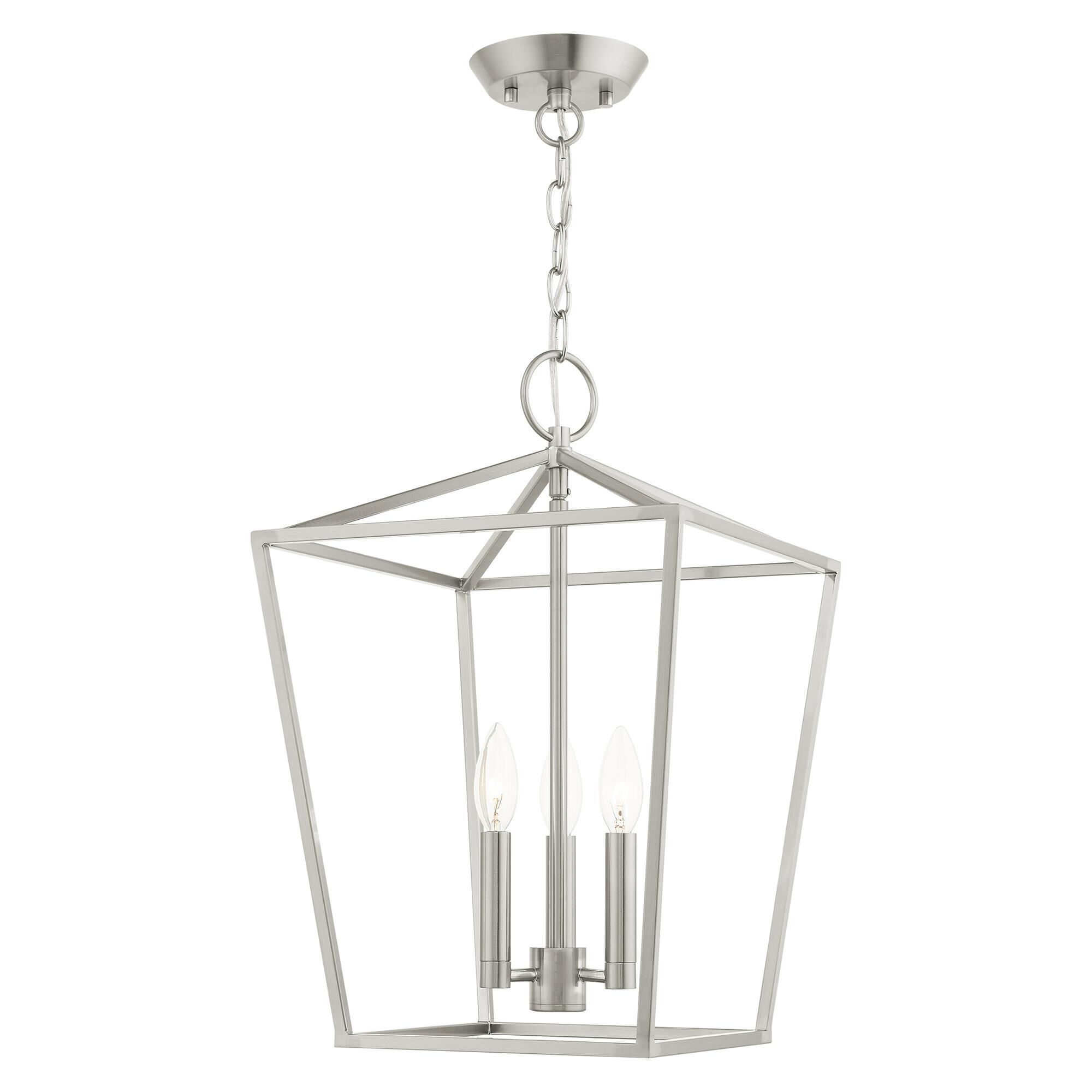 Shown in Antique Brass finish and Brushed Nickel Metal Shade glass and Brushed Nickel Metal shade