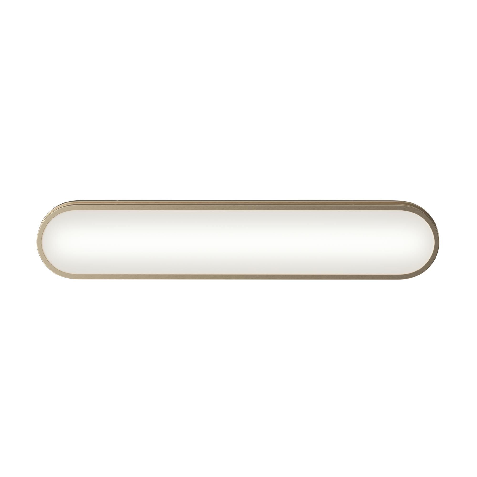 Shown in Champagne Bronze finish and White glass
