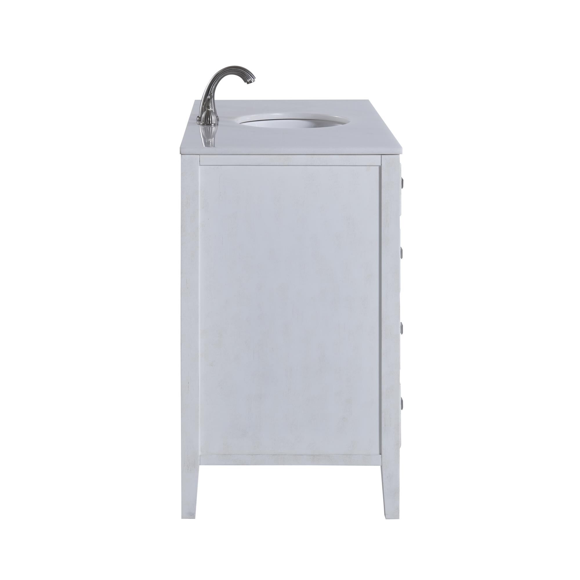 Shown in Antique White finish