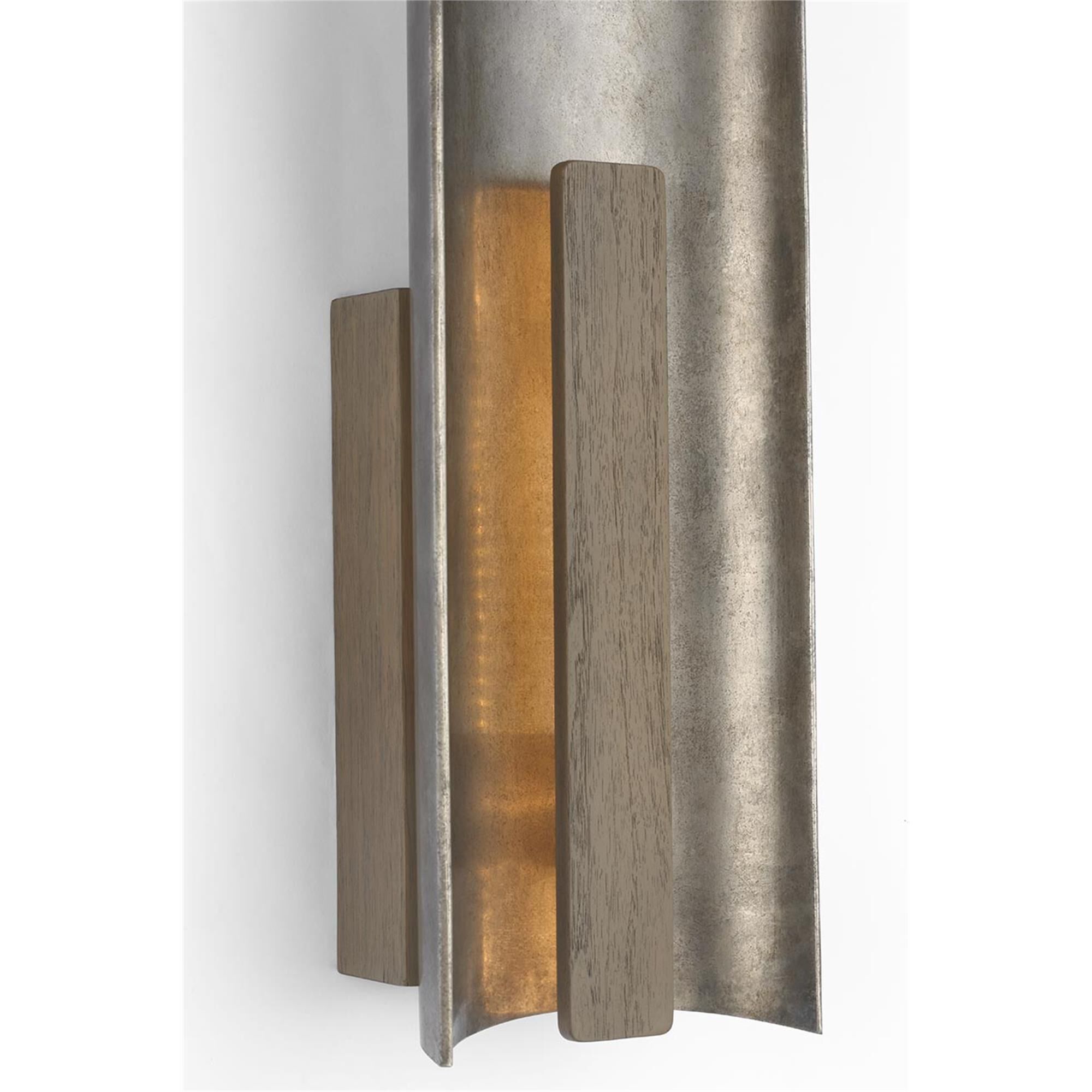Shown in Mottled Pewter And Warm Walnut finish