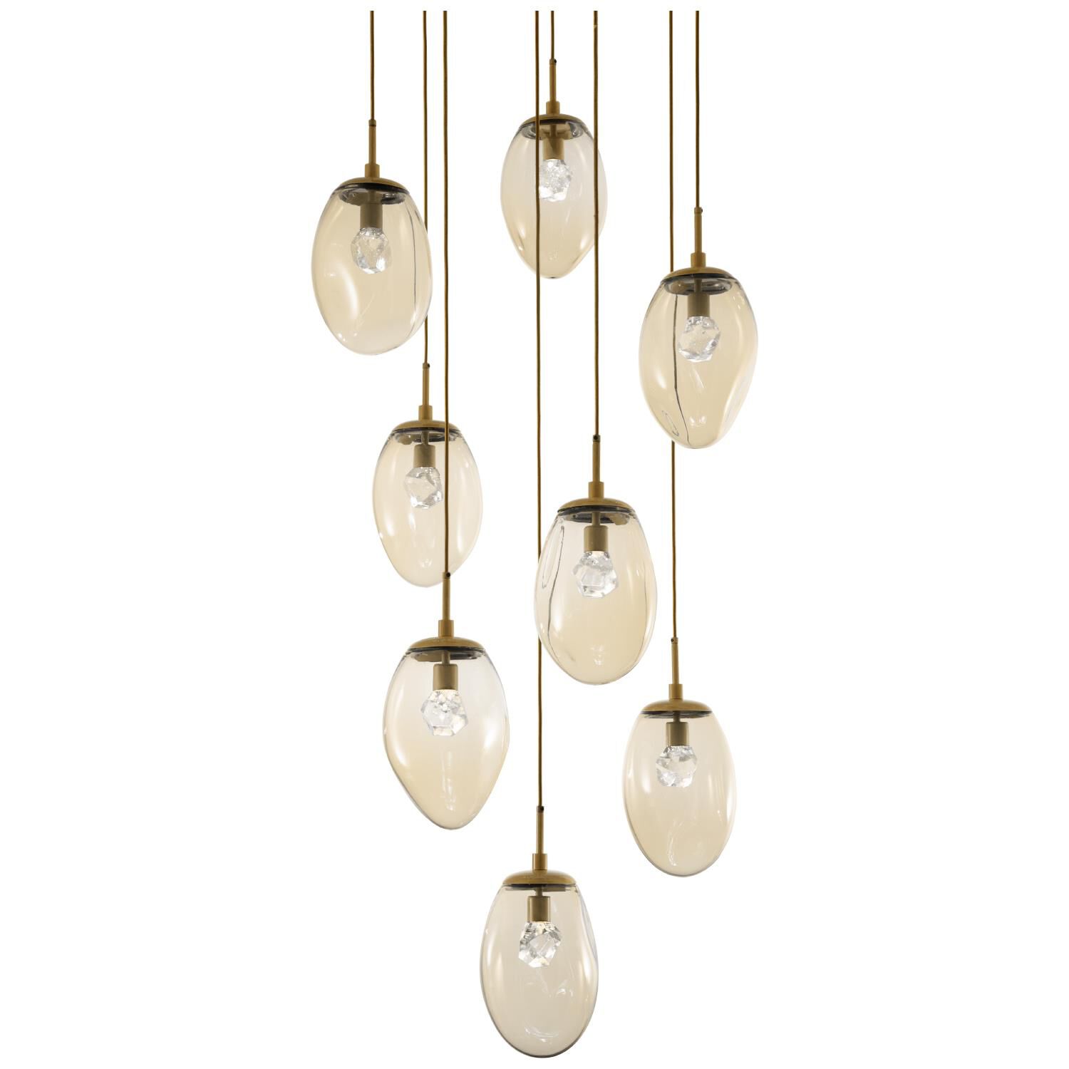 Levi Wilson Nebula 31 Inch 8 Light LED Multi Light Pendant by Hammerton Studio