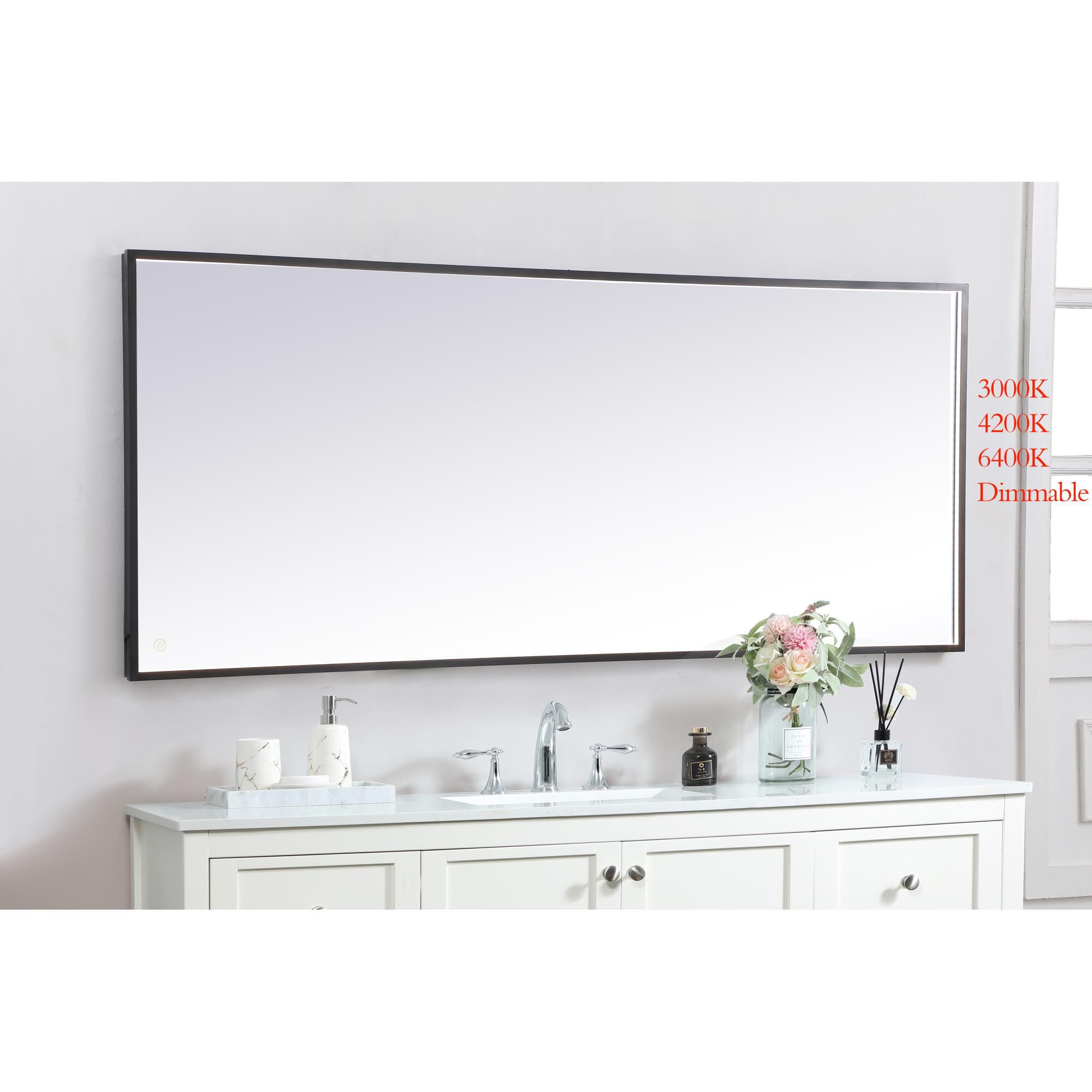 Pier LED Lighted Mirror by Elegant Decor