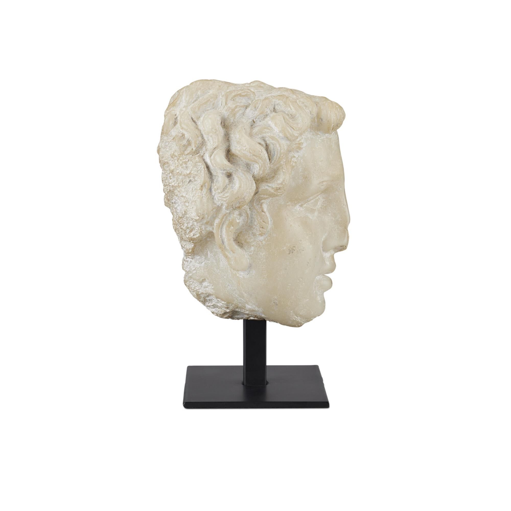 Greek Princess Head Fragment Sculpture,