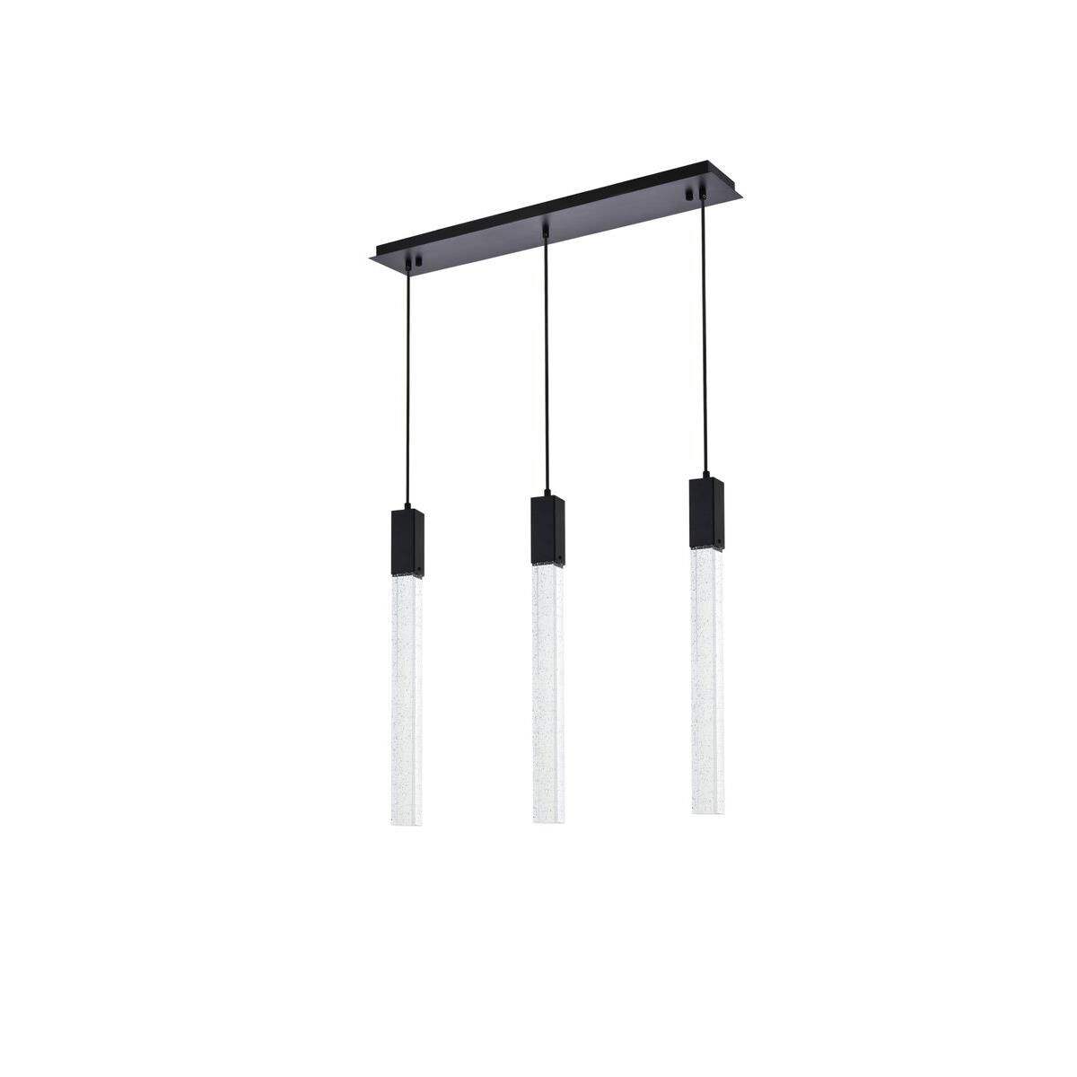 Weston 32 Inch 3 Light LED Linear Suspension Light by Elegant Lighting