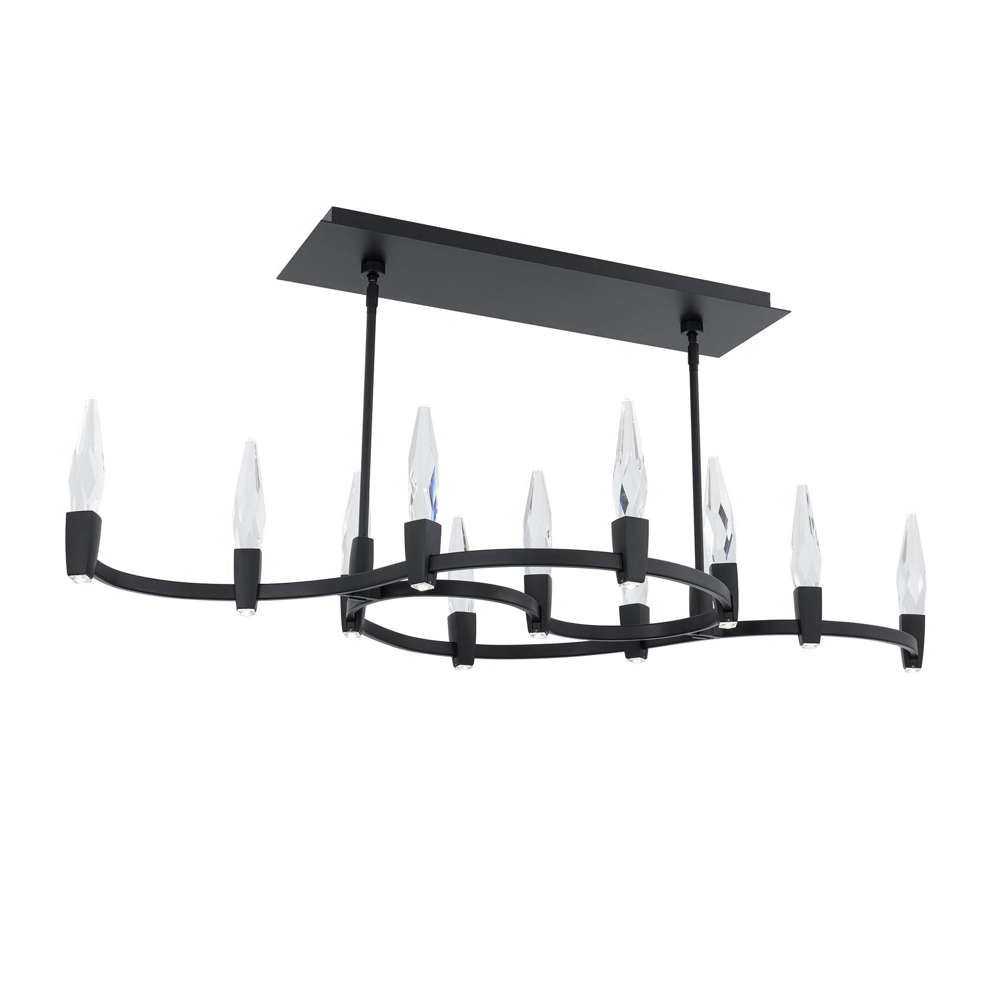 Twirl 48 Inch Linear Suspension Light by Schonbek Beyond