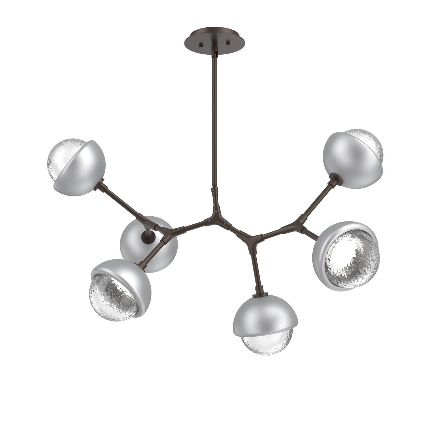 Levi Wilson Cabochon 31 Inch Linear Suspension Light by Hammerton Studio
