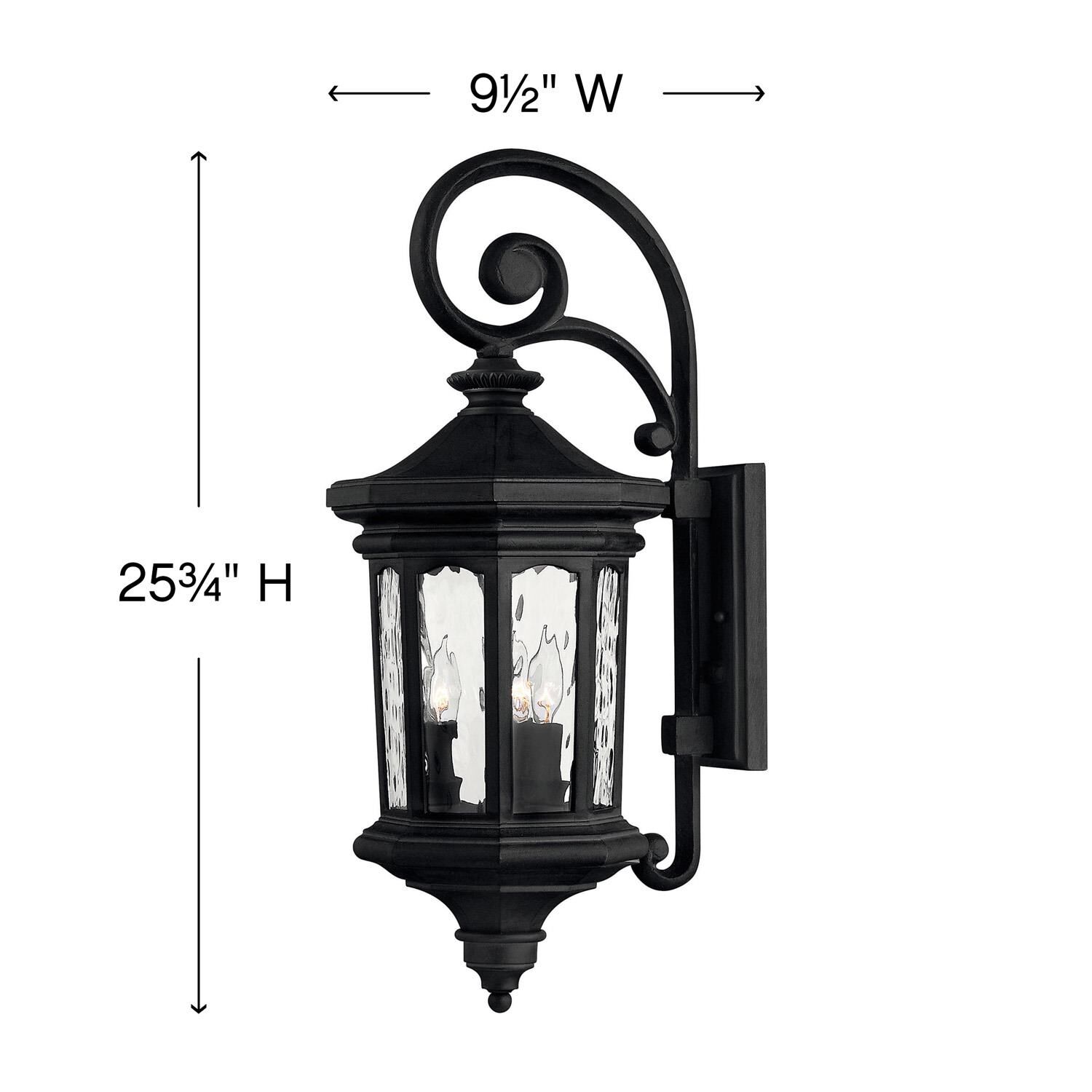 Raley 25 Inch Tall 3 Light Outdoor Wall Light by Hinkley Lighting