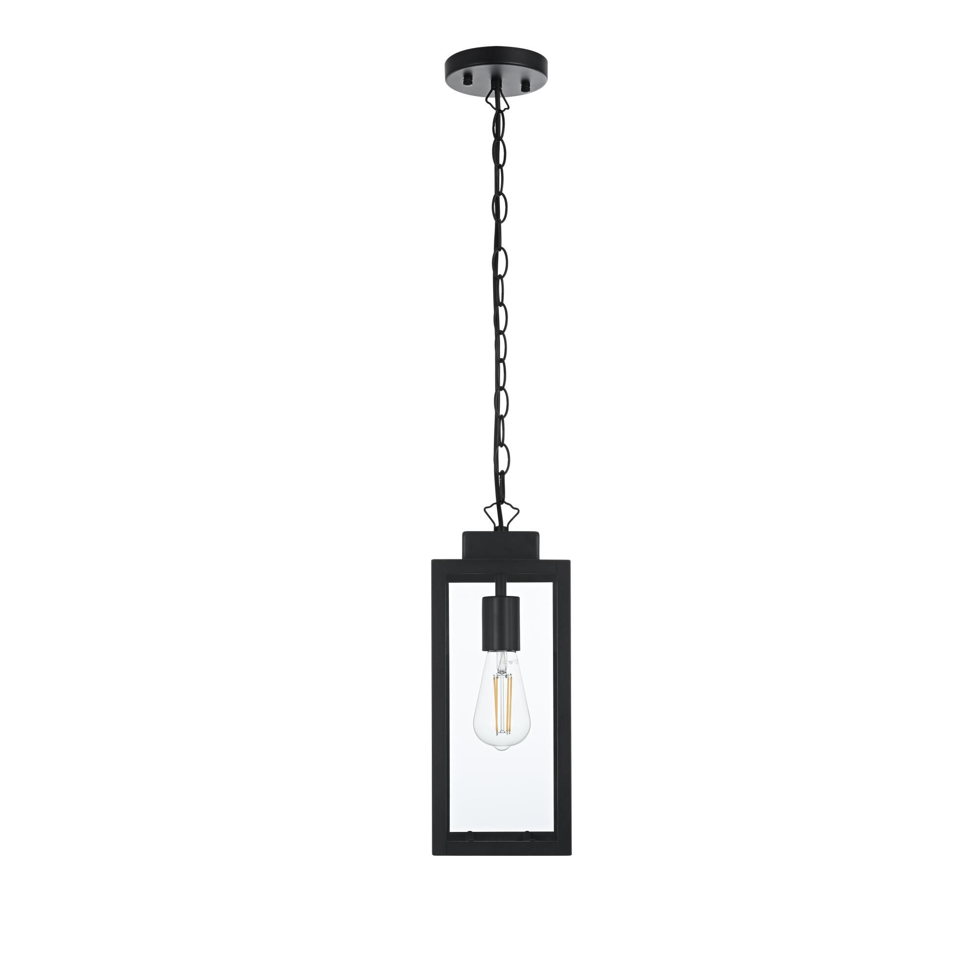 Hilton 6 Inch Outdoor Hanging Lantern by Elegant Lighting