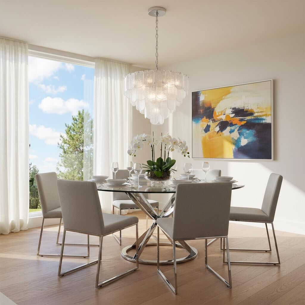 Bianca 25 Inch Chandelier by Artcraft