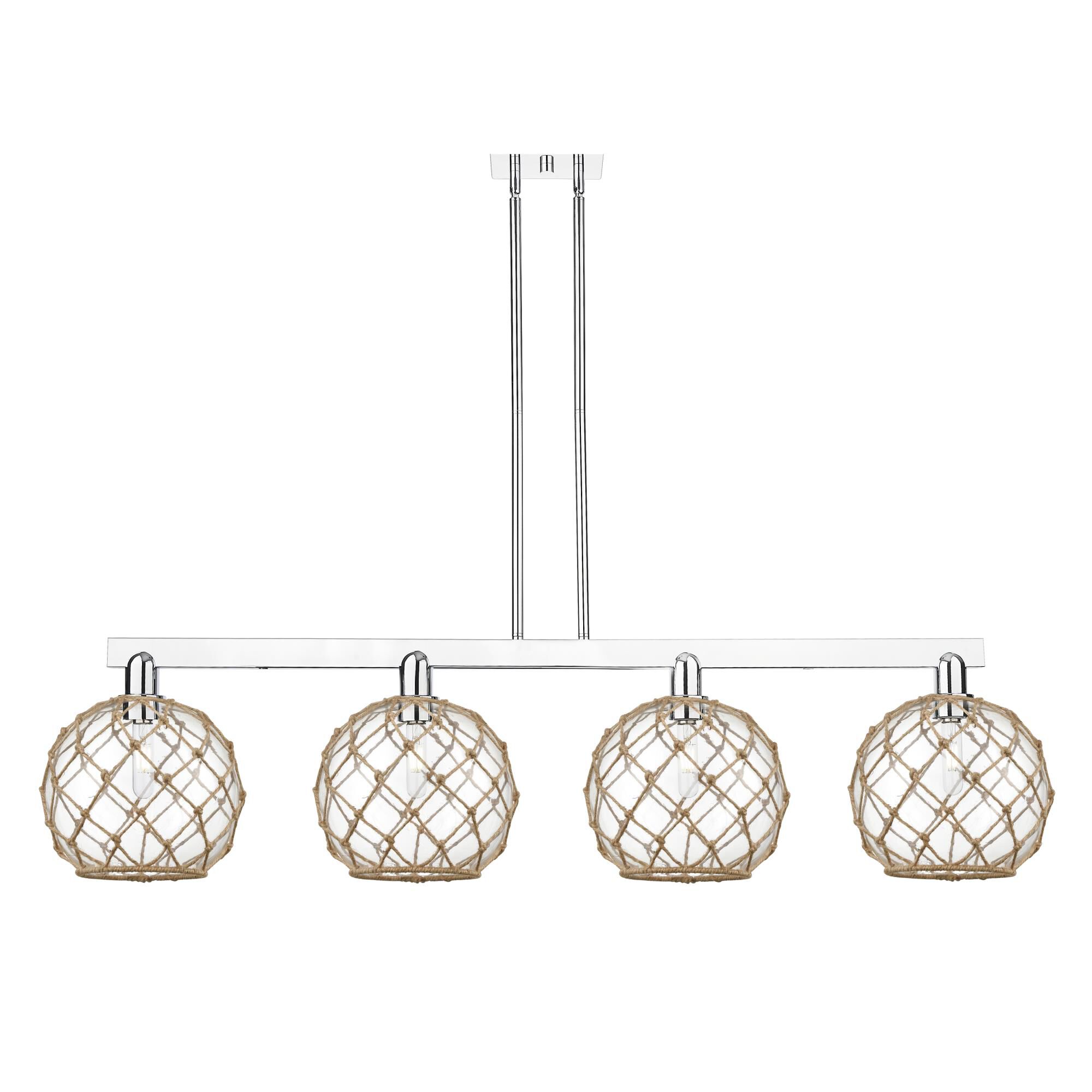 Bruno Marashlian Farmhouse Rope 53 Inch Linear Suspension Light by Innovations Lighting