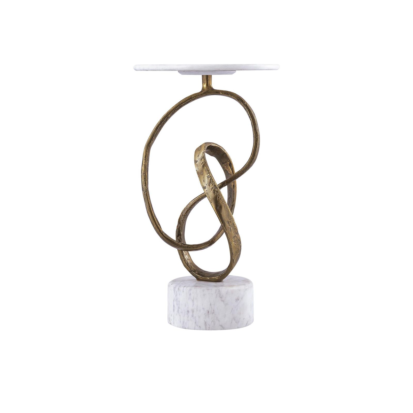 Ruban 14 Inch Accent Table shown from a straight-on perspective.