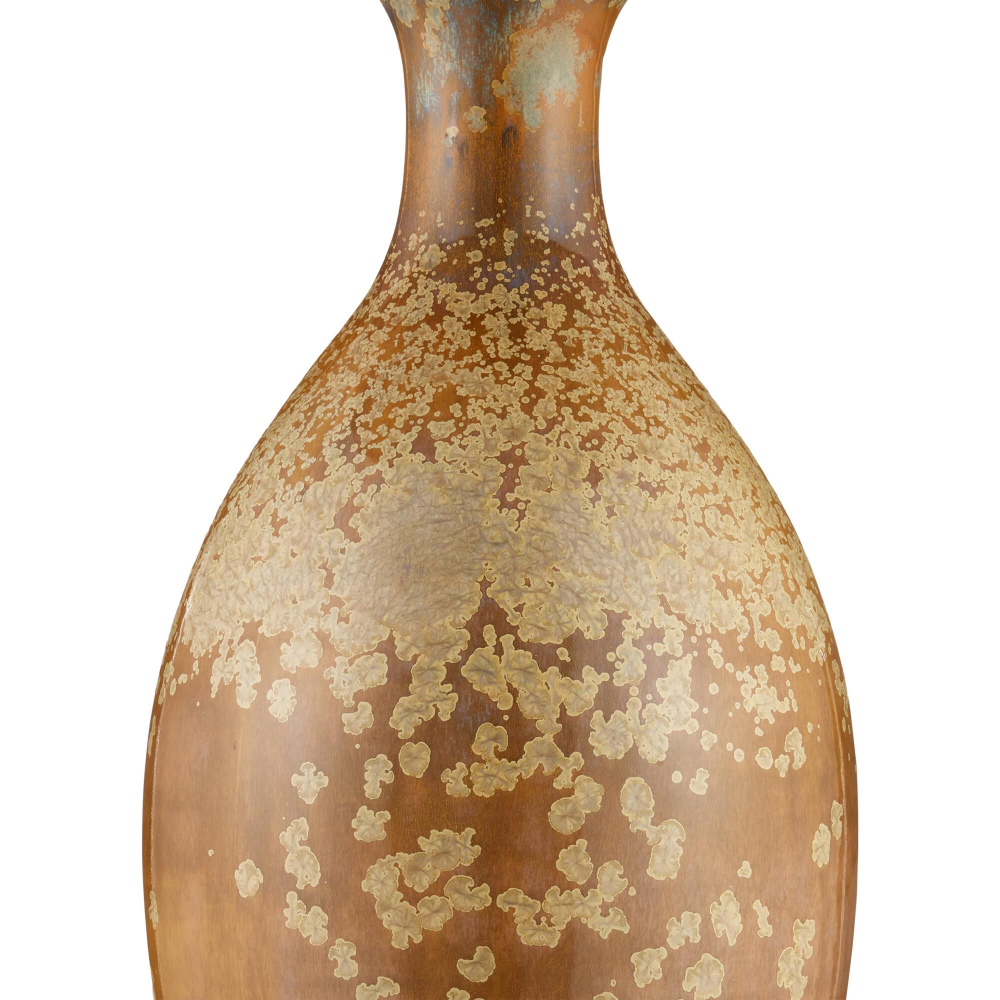 Shown in Ochre finish and White Burlap shade