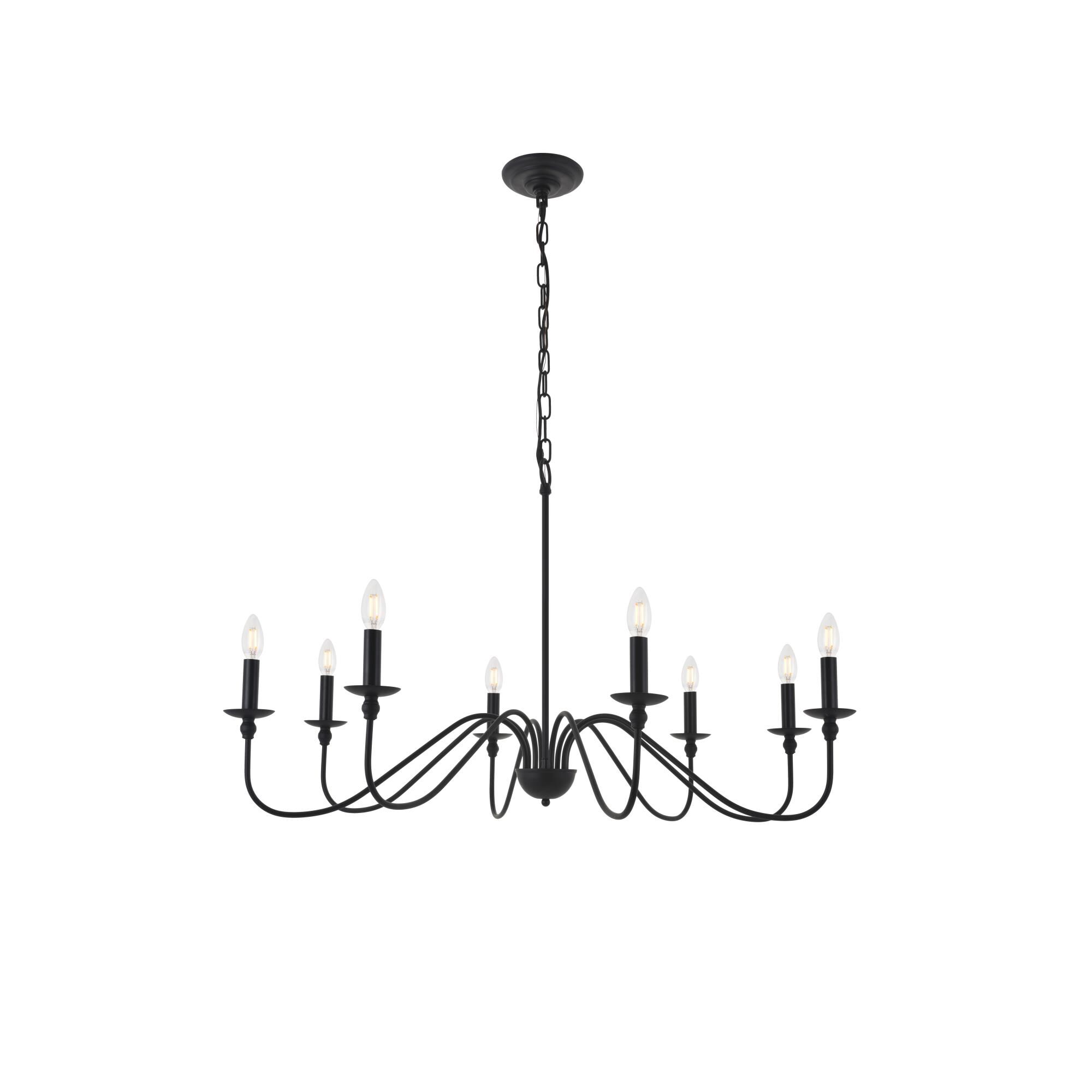 Rohan 42 Inch 8 Light Chandelier by Elegant Lighting