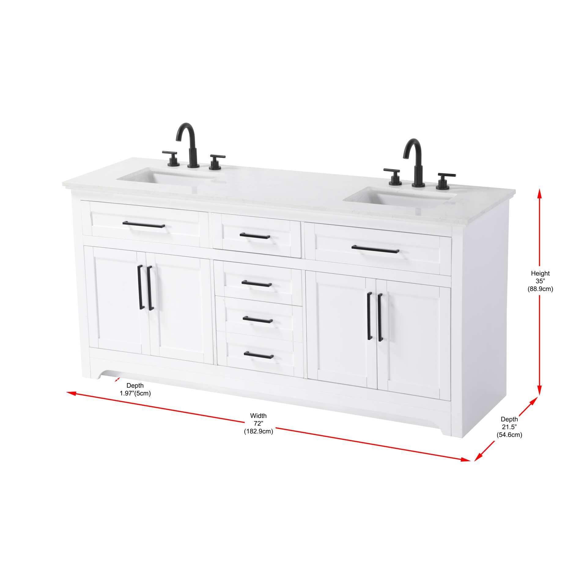 Remington 72 Inch Bath Vanity by Elegant Decor