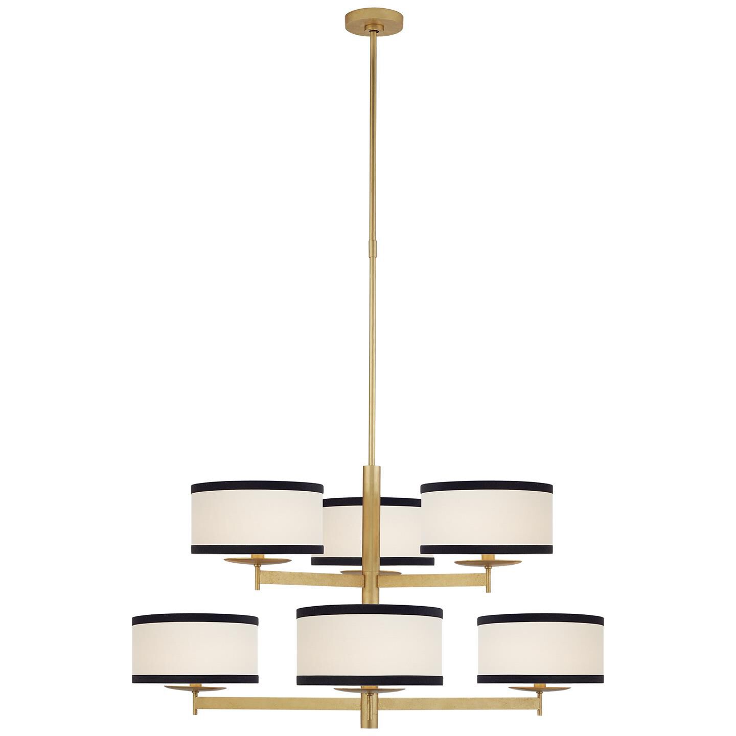 kate spade new york Walker 37 Inch 6 Light Chandelier by Visual Comfort Signature Collection