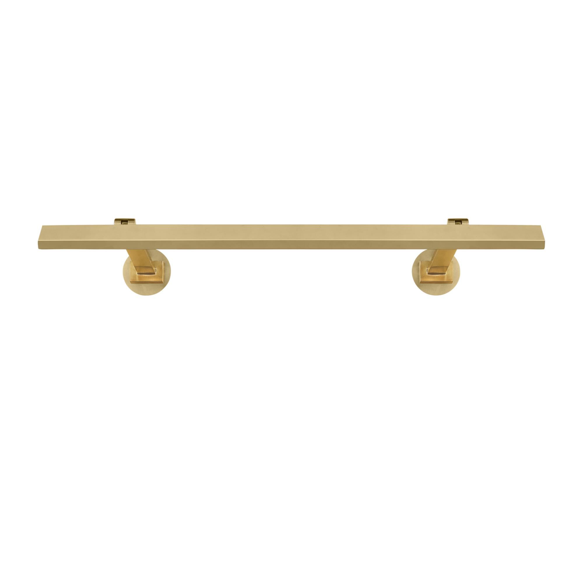 Shown in Hand-Rubbed Antique Brass finish and Brass shade