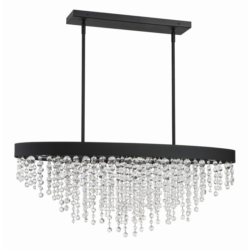Winham 36 Inch 8 Light Linear Suspension Light by Crystorama
