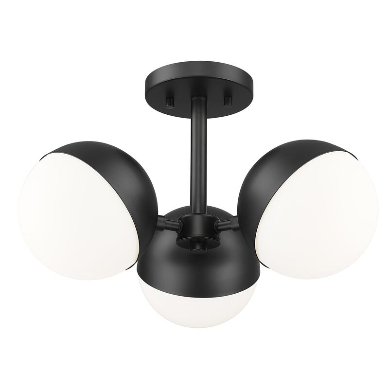 Realm Sphere 17 Inch 3 Light Semi Flush Mount by Z-Lite
