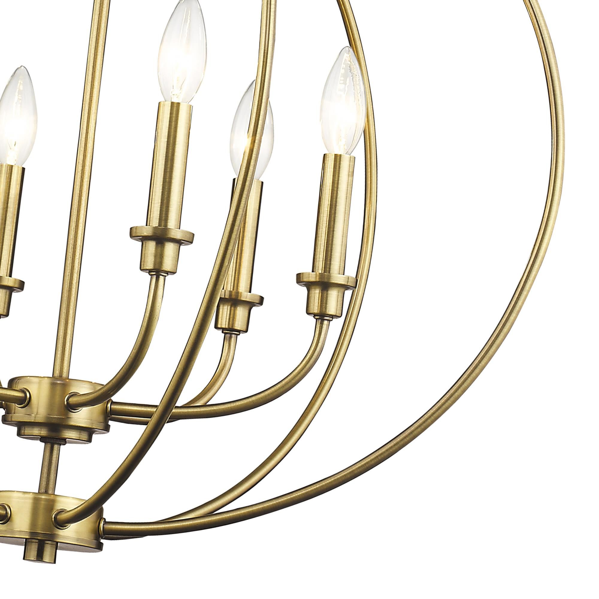 Milania 25 Inch 6 Light Chandelier by Livex Lighting