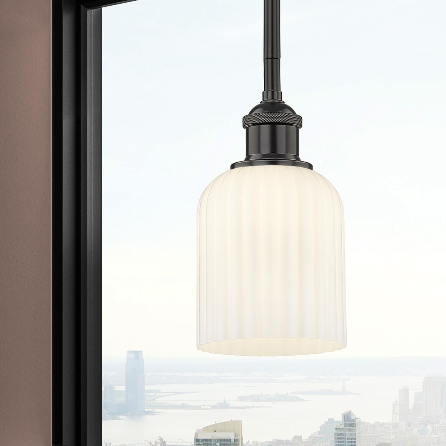 Shown in Matte Black finish and Gloss White glass