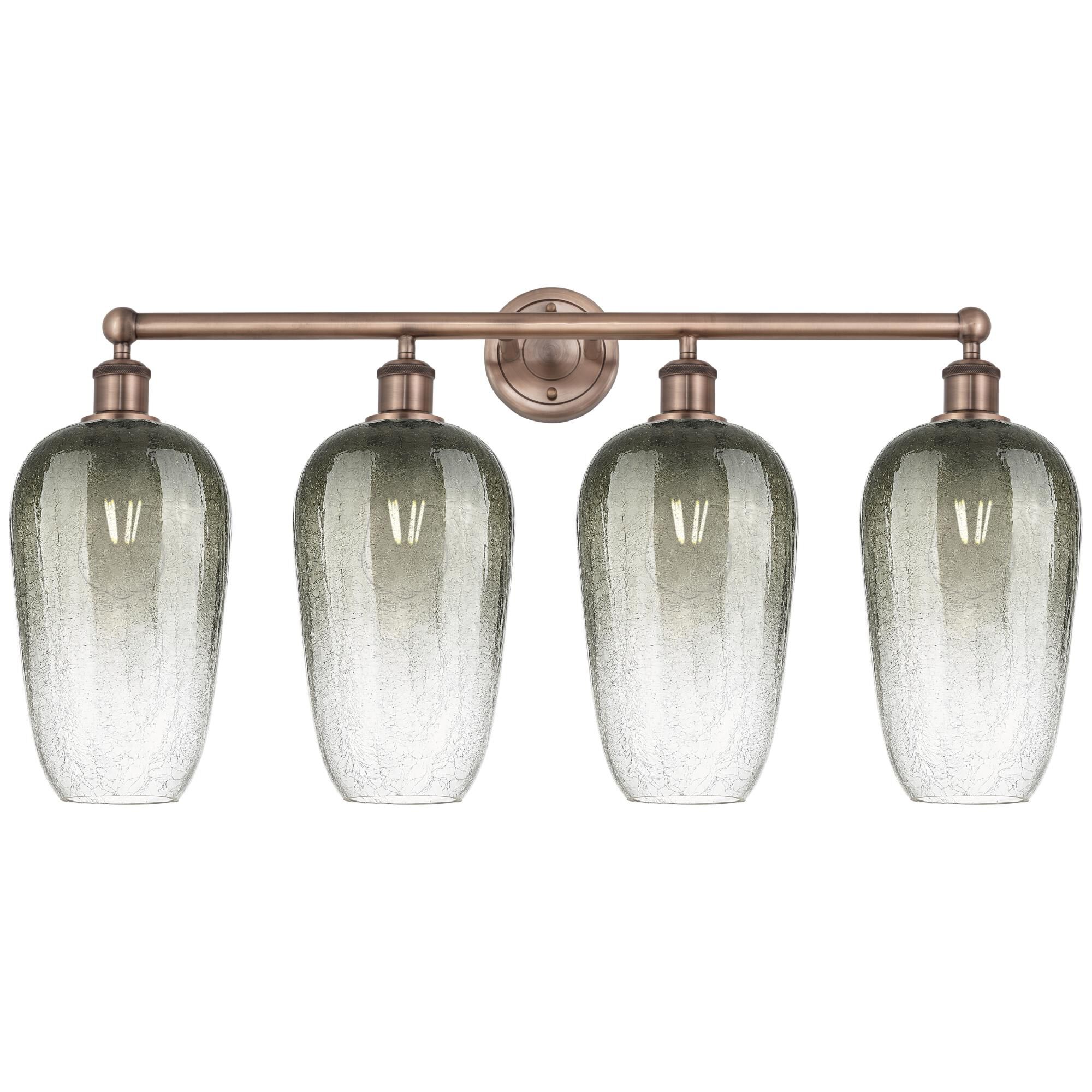 Shown in Antique Copper finish and Slate glass