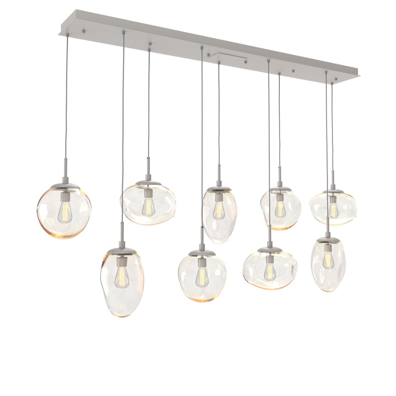 Levi Wilson Nebula 70 Inch 9 Light Linear Suspension Light by Hammerton Studio
