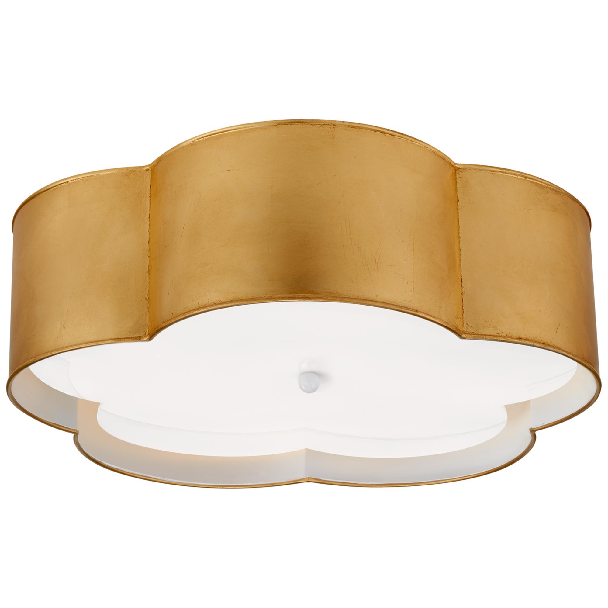 Shown in Gild and White finish and Frosted Acrylic glass