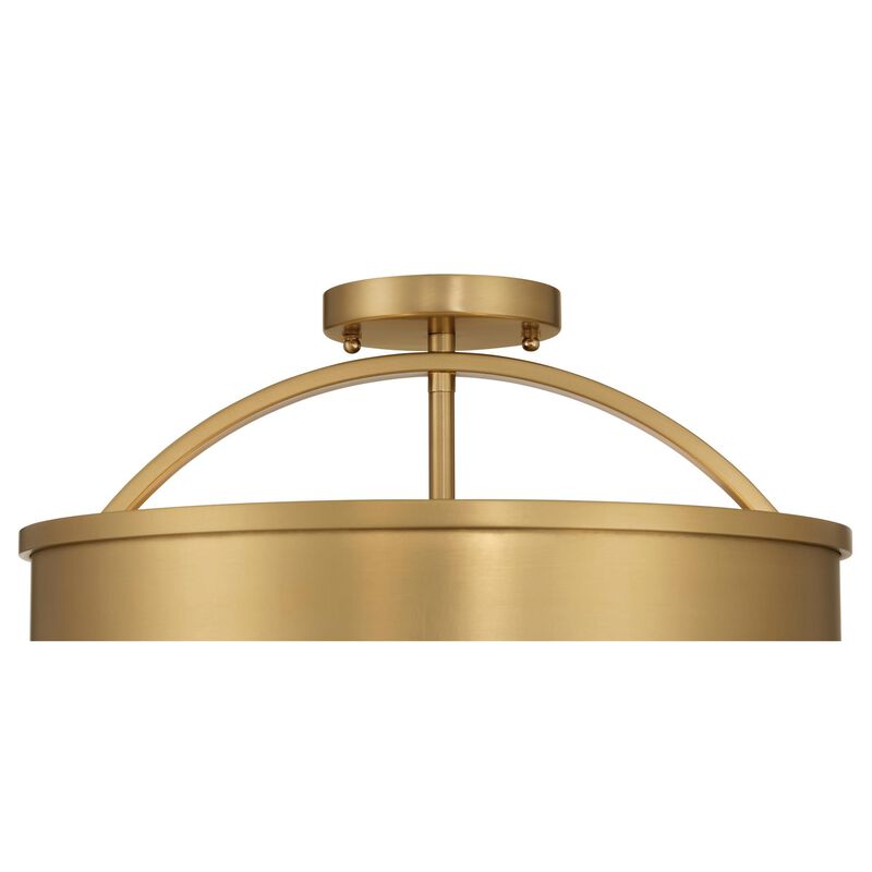 Wynn 16 Inch Semi Flush Mount by Metropolitan Lighting