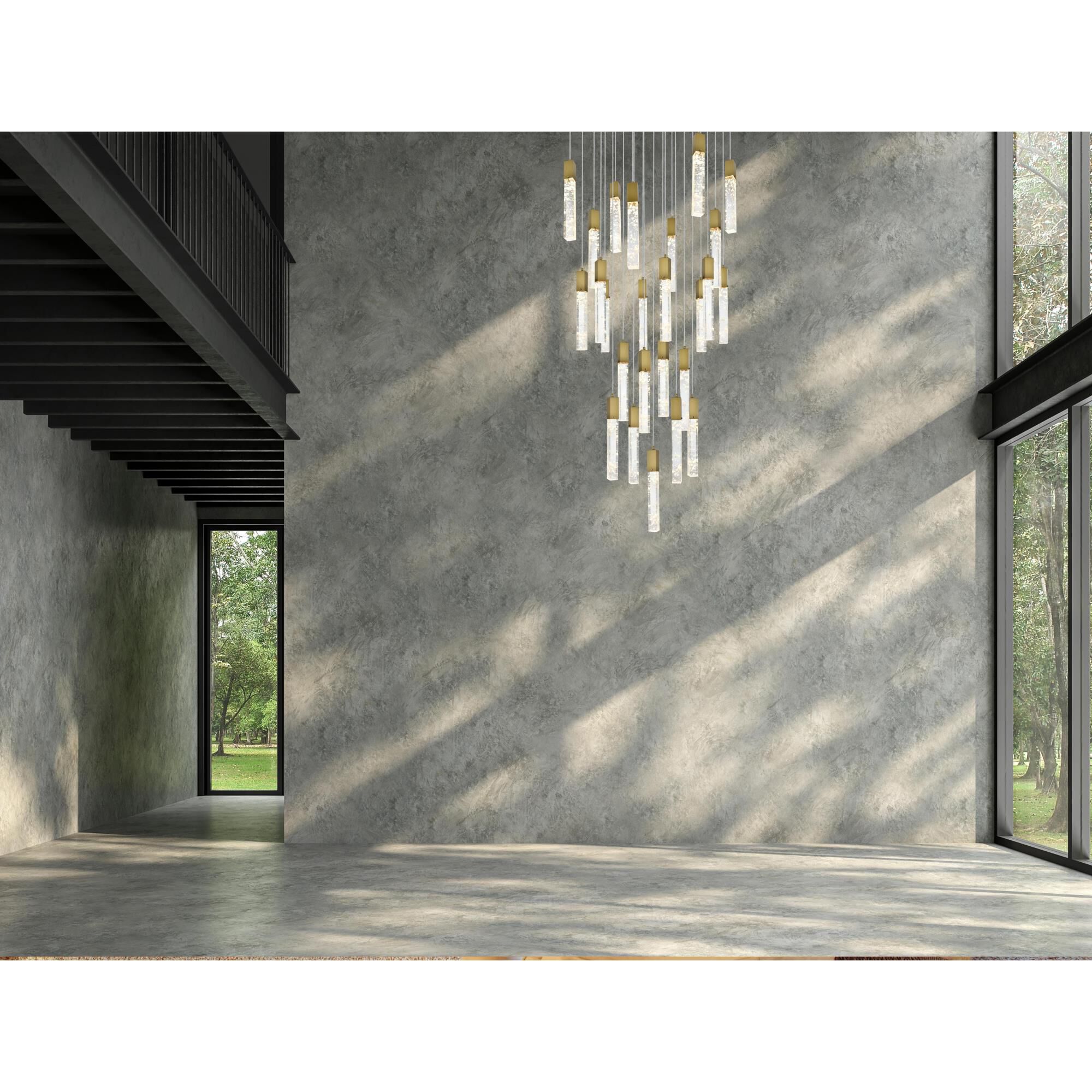 Aurora 36 Inch Multi Light Pendant by Elegant Lighting