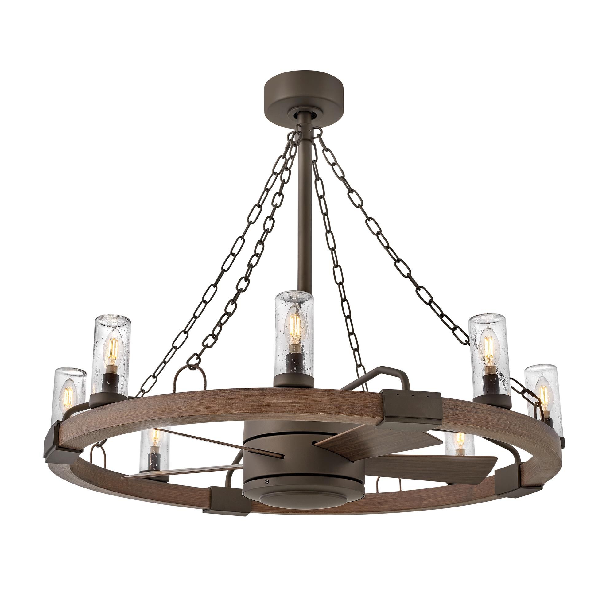 Shown in Metallic Matte Bronze finish and Clear Seedy glass