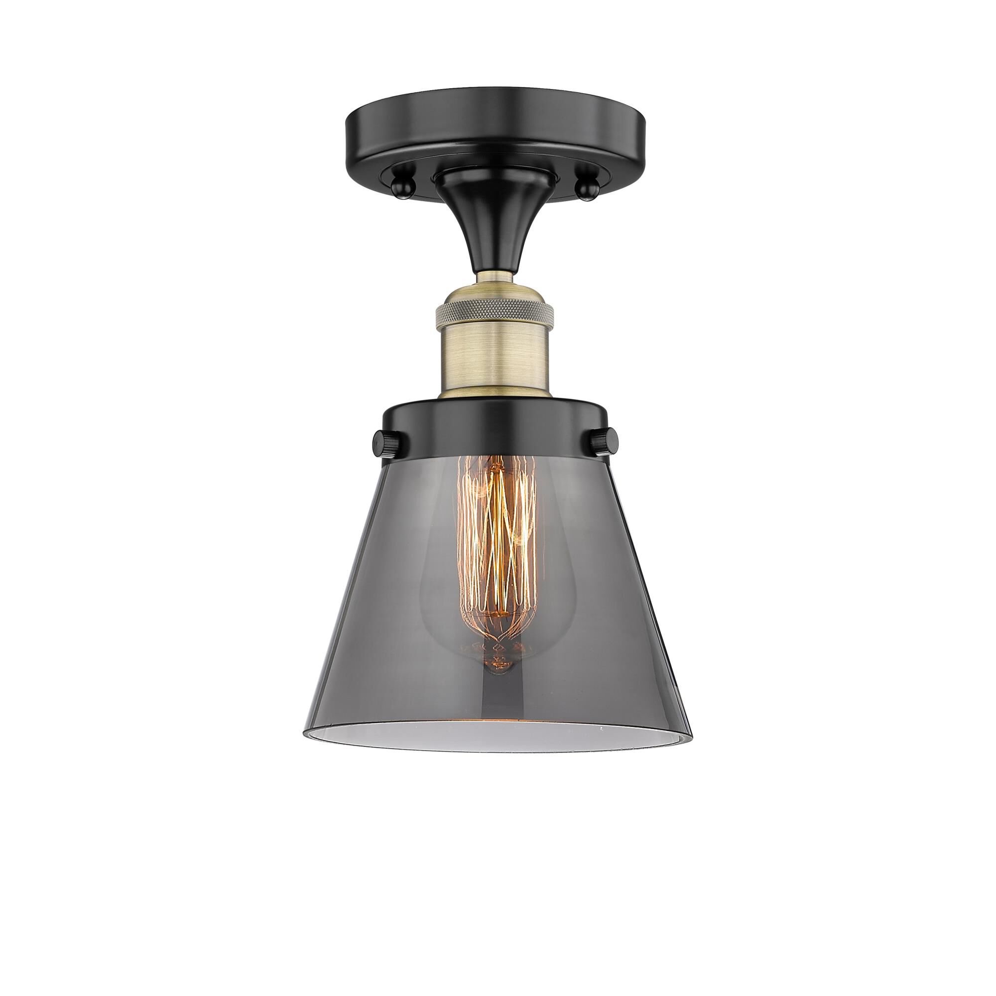 Bruno Marashlian Cone 6 Inch 1 Light Semi Flush Mount by Innovations Lighting