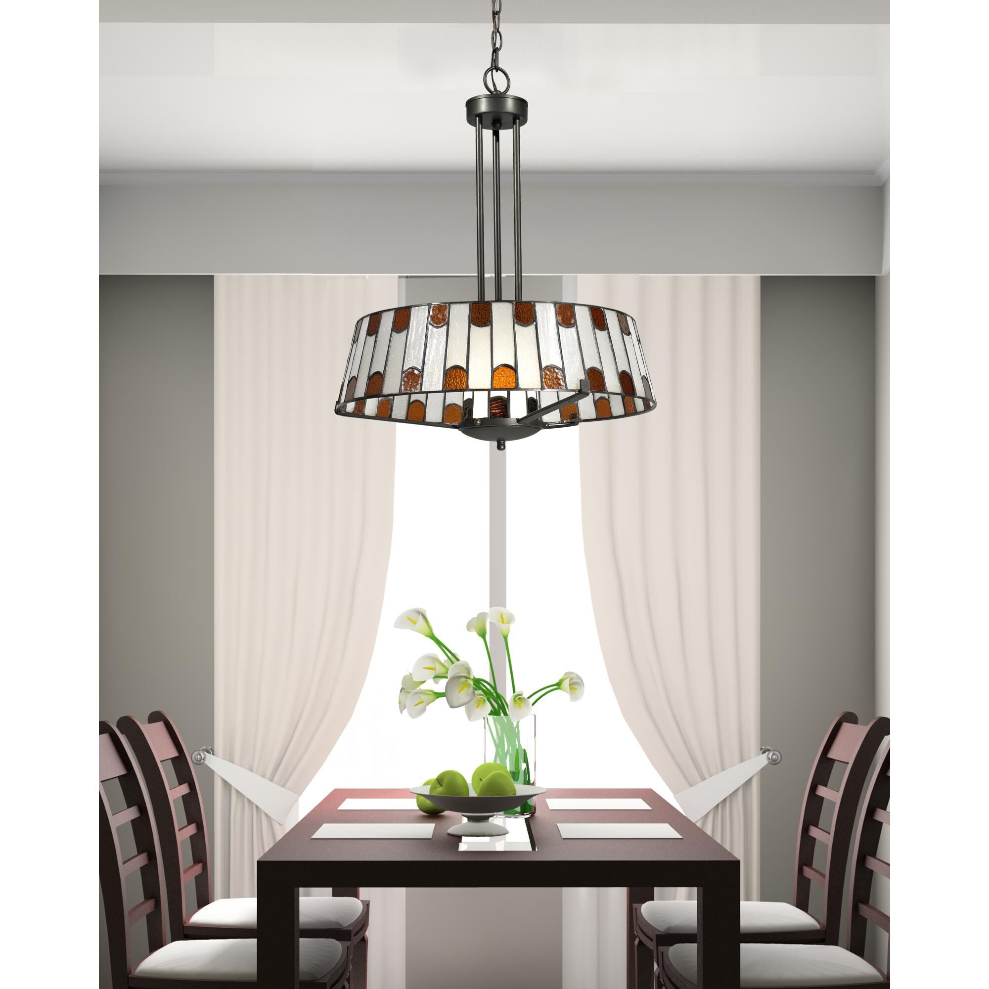 Wedgewood 19 Inch Large Pendant by Dale Tiffany