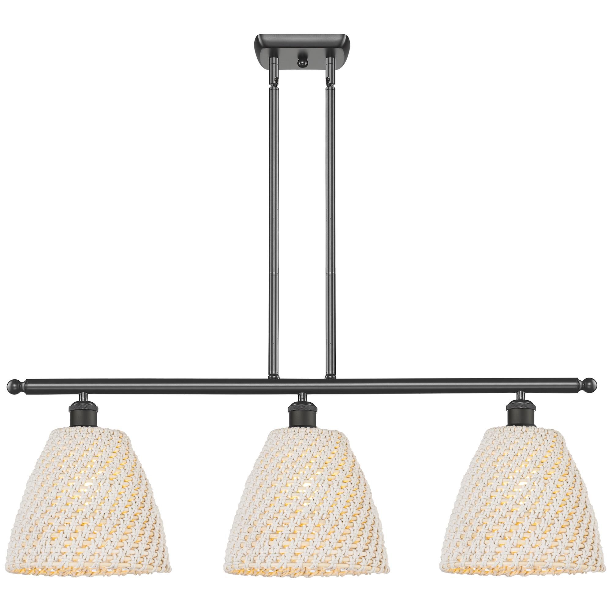 Shown in Oil Rubbed Bronze finish and Natural shade