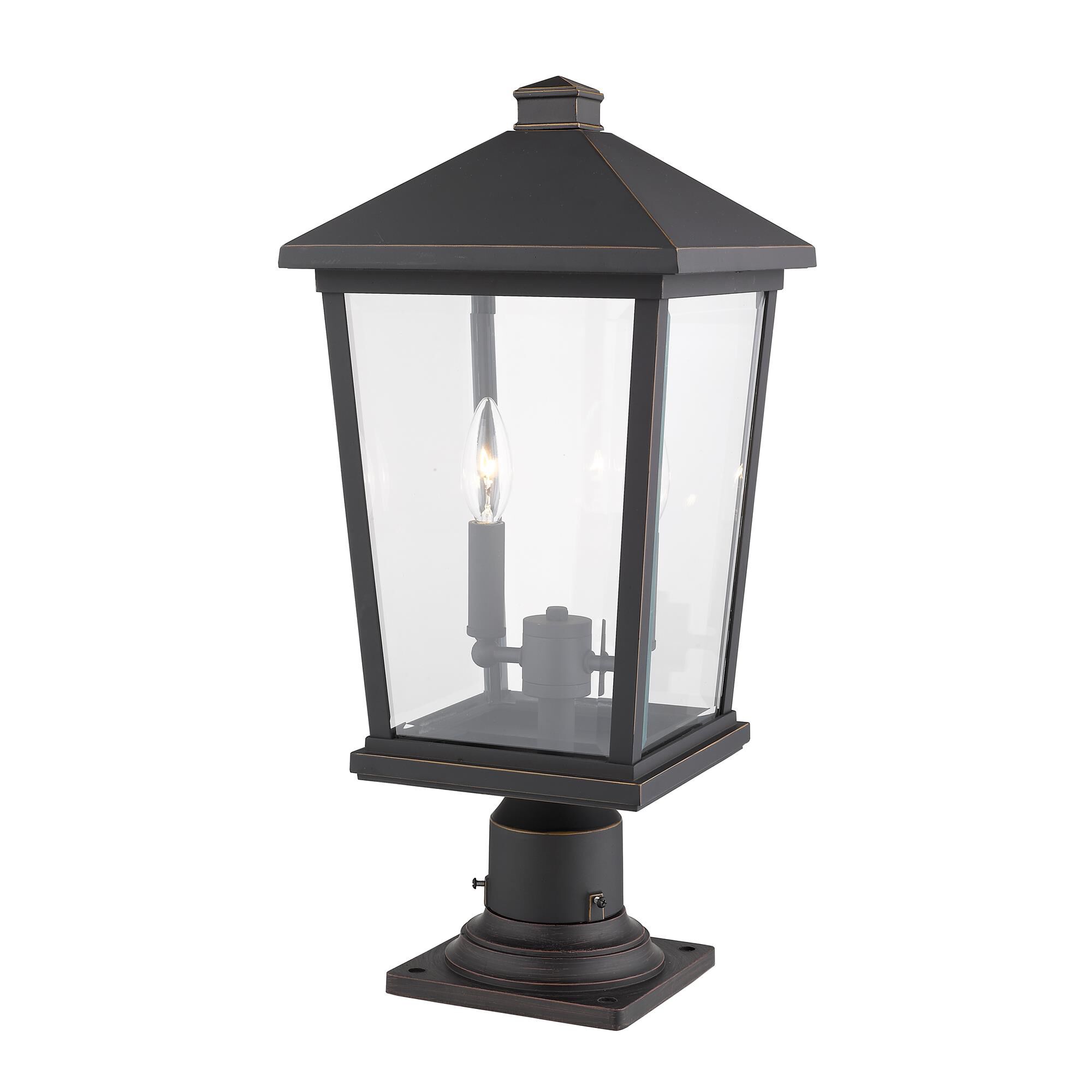 Beacon 21 Inch Tall 2 Light Outdoor Pier Lamp by Z-Lite