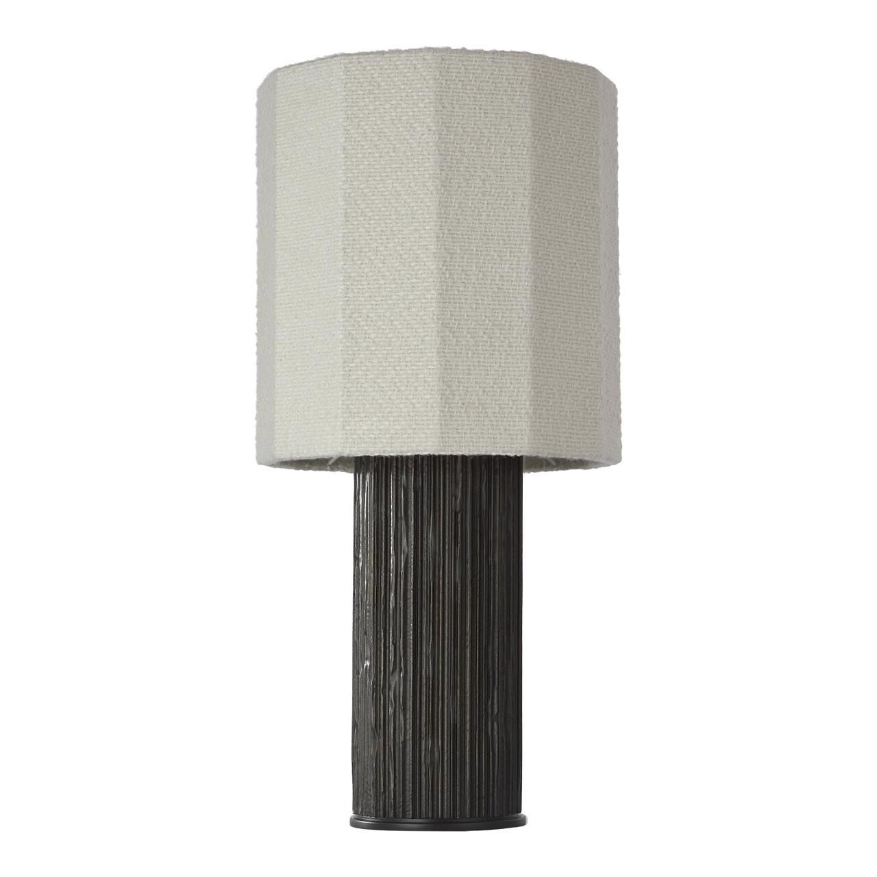 Shown in Ridged Carbon finish and Decorative Boucle shade