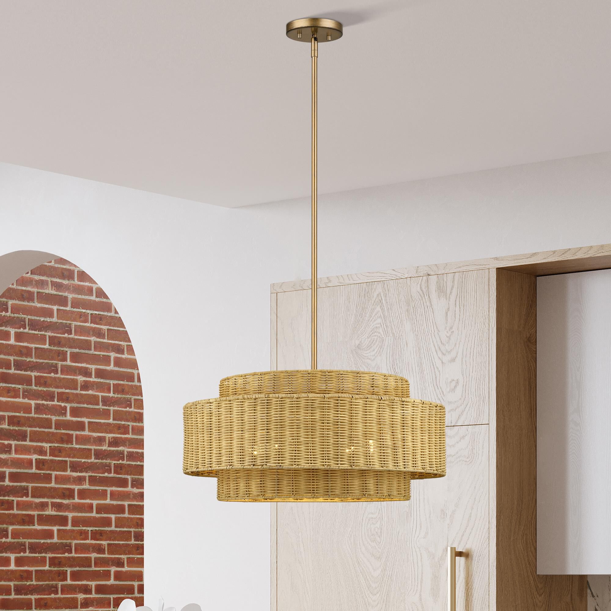 Weavington 23 Inch Large Pendant by Livex Lighting