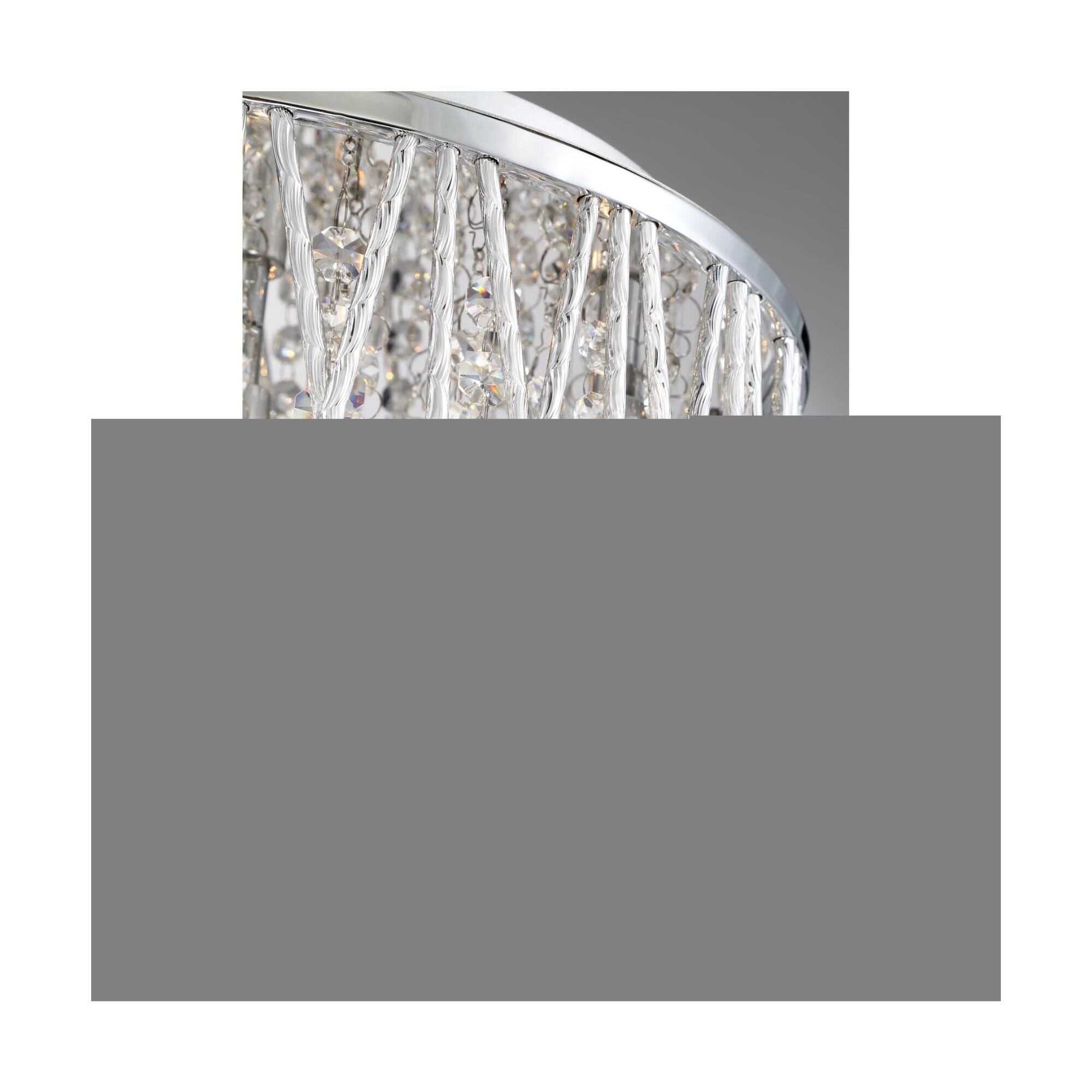Platinum Collection Crystal Cove 13 Inch 4 Light LED Flush Mount by Quoizel