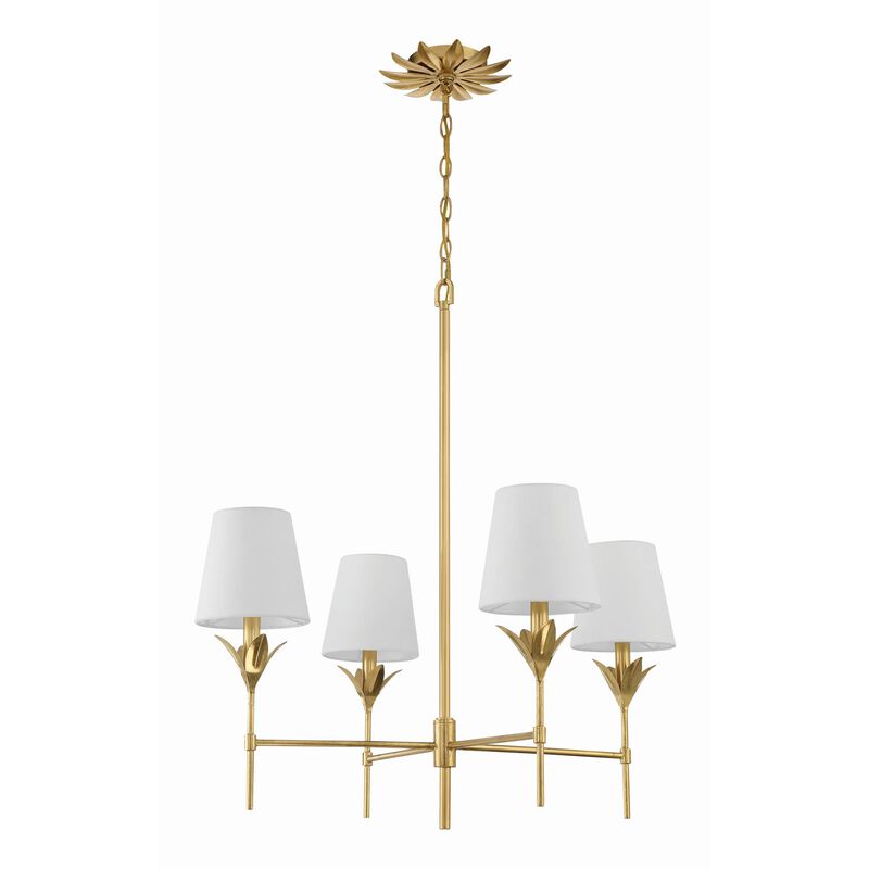 Broche 28 Inch 4 Light Chandelier by Crystorama