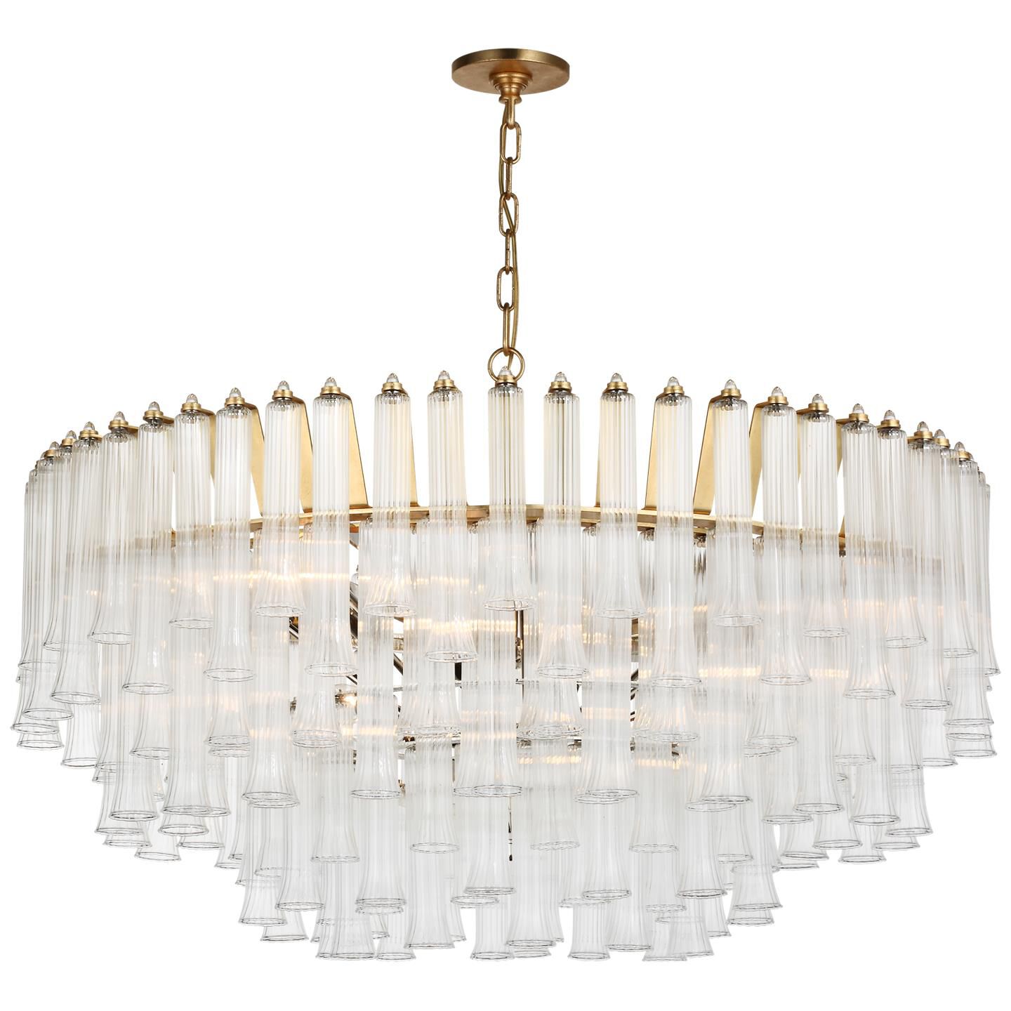 Julie Neill Lorelei 40 Inch 12 Light LED Chandelier by Visual Comfort Signature Collection