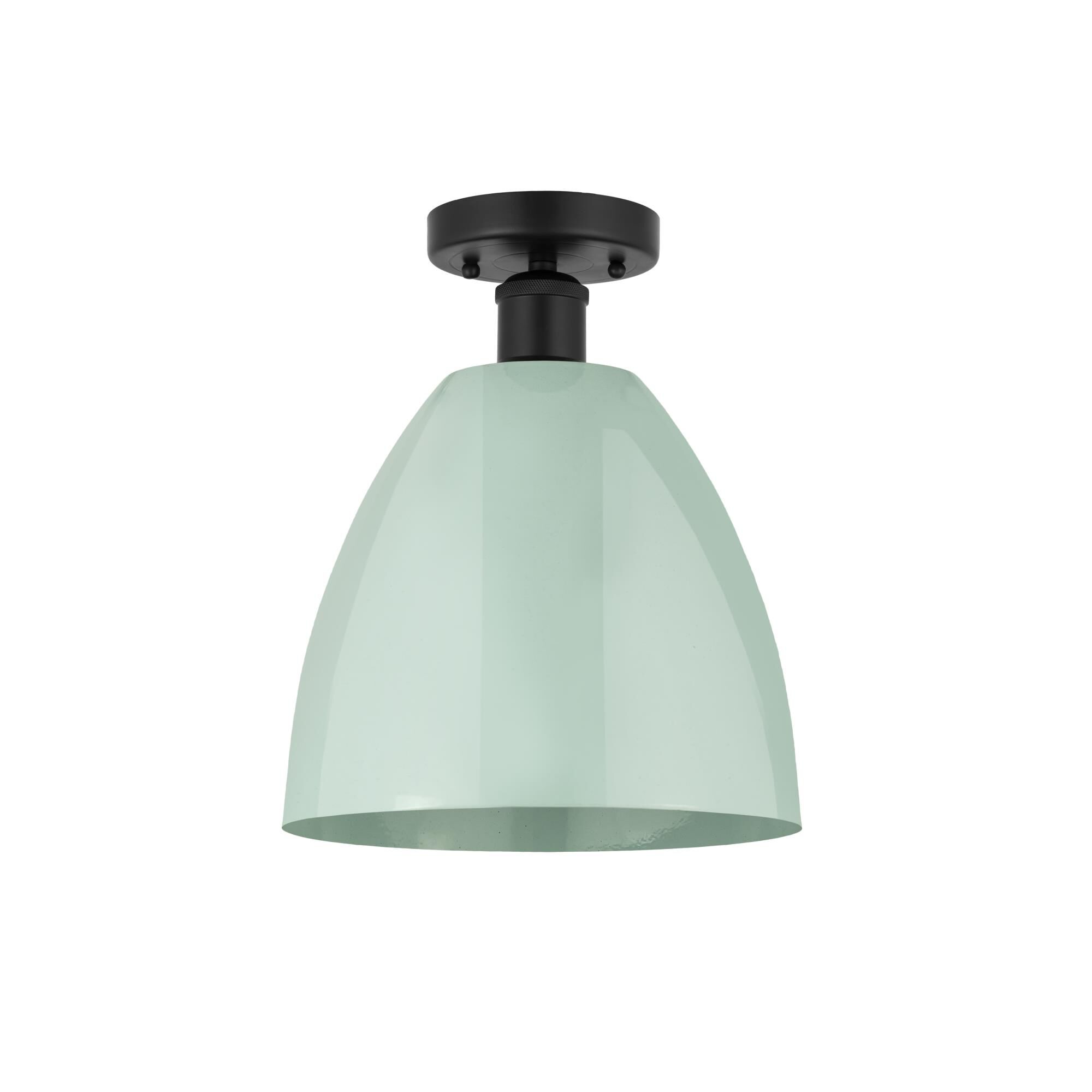 Shown in Matte Black and Seafoam finish and Seafoam Metal shade