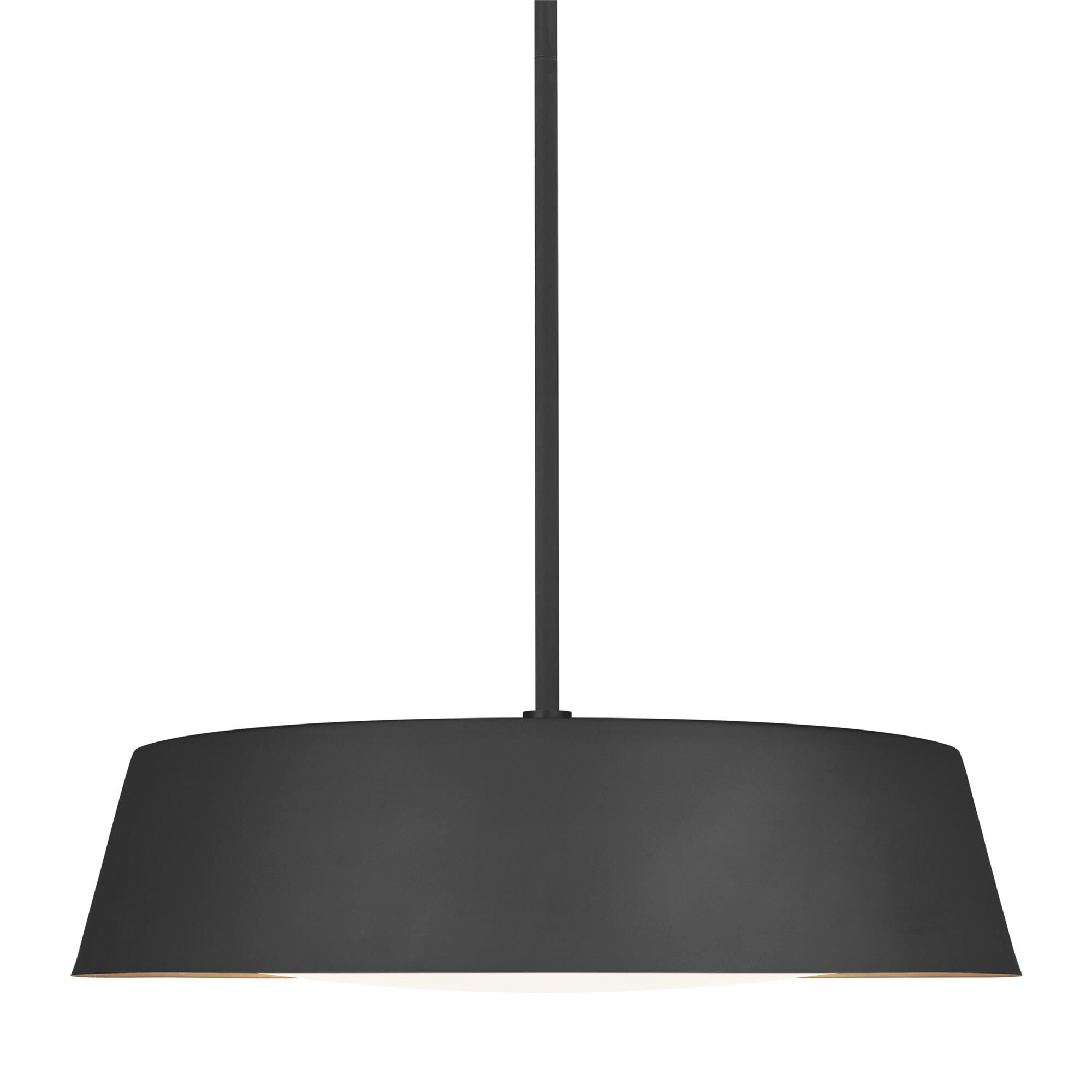 Shown in Midnight Black finish and Silk Screen White Inside -  Clear Outside glass