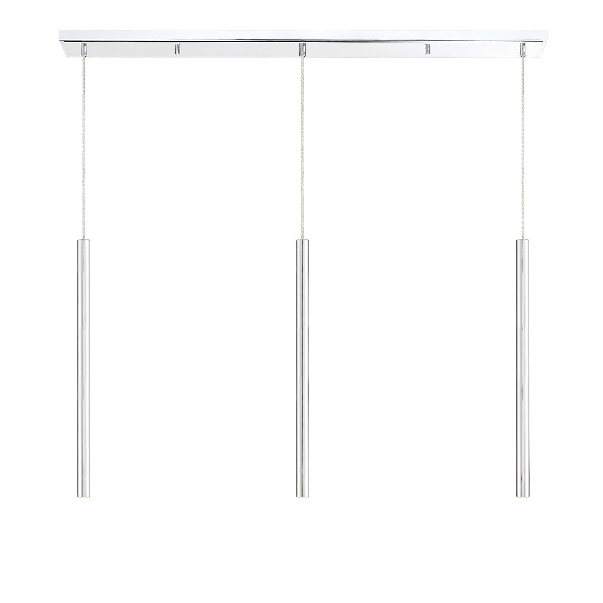 Shown in Chrome finish and Steel glass and Steel shade