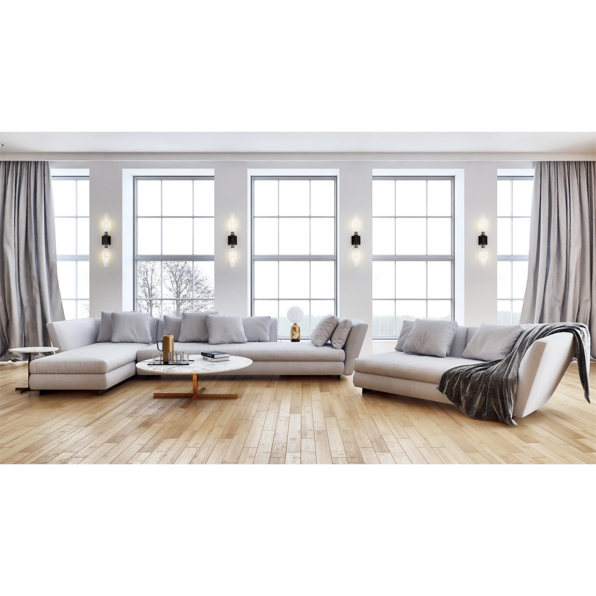 Shown in Bronze finish and Clear Ribbed glass and Clear Ribbed shade