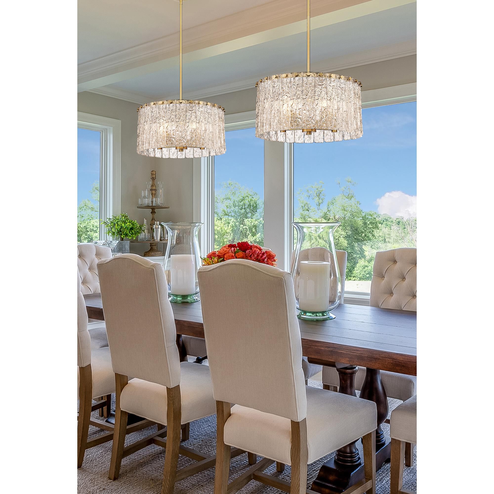 Glacier 19 Inch Large Pendant by Z-Lite