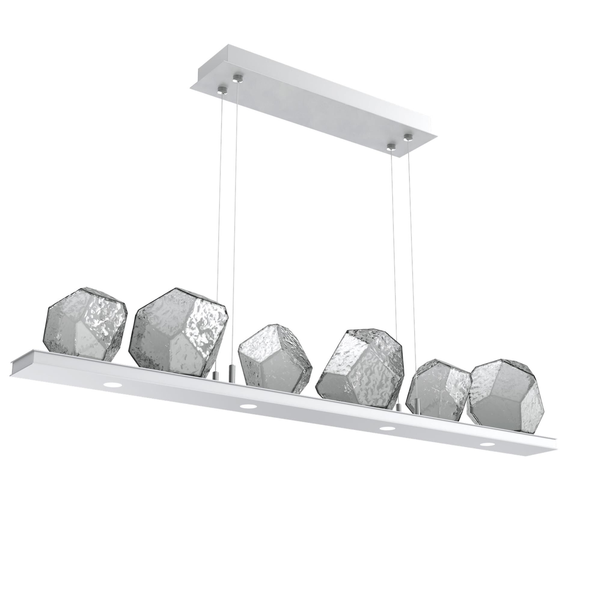 Shown in Classic Silver finish and Smoke glass