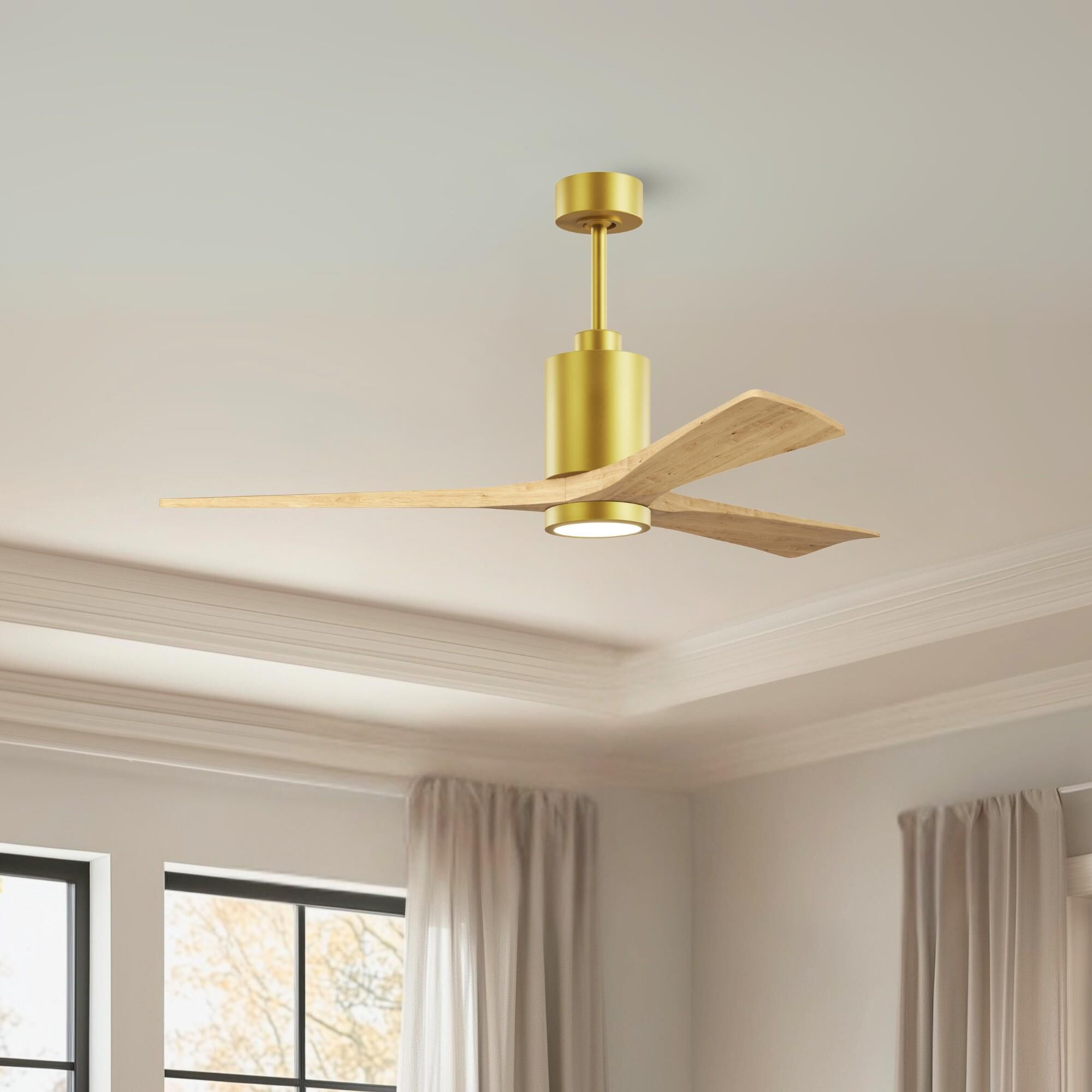 Patricia 60 Inch Ceiling Fan with Light Kit by Matthews Fan Company